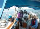 Rosie 3 Wo at  helm